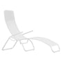 Fiam - Chaise longue de terrasse Samba , aluminium blanc / blanc