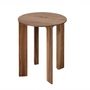 Schönbuch - Tabouret et table d’appoint en bois Hans, noyer naturel huilé