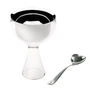 Alessi - Coupe à glace Big Love (set de 2 pièces) avec cuillère, gris glace