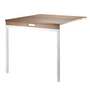 String - Table pliante, noyer / blanc