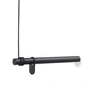 Lind DNA - Wall Swing Portemanteau mural 50 cm, chêne noir / cuir noir