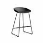 HAY - About A Stool AAS 38 Tabouret de bar H 76, black 2. 0 (patins en feutre)