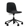 Normann Copenhagen - Form Chaise de bureau, piétement aluminium noir / noir