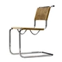 Thonet - S 33 Chaise, Chrome / Cuir de buffle brun