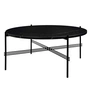 Gubi - TS table basse Ø 80 cm, noir / marbre noir