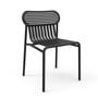 Petite Friture - Week-End Outdoor Chaise, noir (RAL 9005)