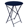 Fermob - Bistro Table pliante Ø 60 cm, bleu abysse