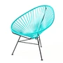 Acapulco Design - Acapulco Classic Chair, aqua verde / noir