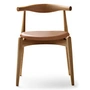 Carl Hansen - CH20 Elbow Chair, chêne huilé / cuir (Sif 95)
