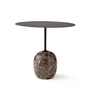 & Tradition - Lato Table d'appoint ovale 40 x 50 cm, H 45 cm, warm black / marbre emparador