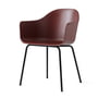 Audo - Harbour Chair (acier), noir / burned red