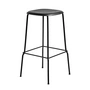 HAY - Soft Edge 85 Tabouret de bar H 75, noir