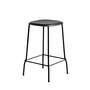 HAY - Soft Edge 85 Tabouret de bar H 65, noir
