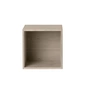Muuto - Stacked Module d'étagère système avec panneau arrière, moyen / chêne