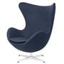 Fritz Hansen - Egg Chair, aluminium brossé mat / Capture bleu 6001