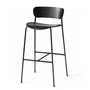 & tradition - Pavilion Tabouret de bar AV9, H 95 cm, noir / chêne laqué noir
