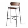 & tradition - Pavilion Tabouret de bar AV9, H 95 cm, noir / noyer laqué