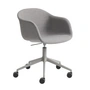 Muuto - Fauteuil de bureau en fibre Swivel Base, gris / gris (Remix 133)