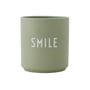 Design Letters - AJ Favourite Tasse en porcelaine, Smile / verte