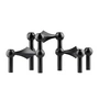 Stoff Nagel - Porte-bougies, noir (set de 3)