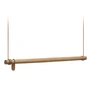 Lind DNA - LAVE-LINGE Swing Portemanteau suspendu L (110 cm), chêne naturel / cuir naturel