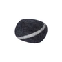 myfelt - Pouf en galets Hugo S, gris foncé chiné