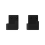 Nichba Design - Set de crochets muraux, noir (set de 2)