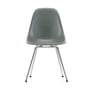 Vitra - Side Chair Eames en fibre de verre DSR, chromé / Eames sea foam green (feutre basic dark)