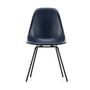 Vitra - Side Chair Eames en fibre de verre DSR, basic dark / Eames bleu marine (planeur feutre basic dark)