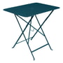 Fermob - Bistro Table pliante, rectangulaire, 77 x 57 cm, bleu acapulco