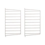 String - Échelle murale pour String Étagère 50 x 30 cm (lot de 2), beige