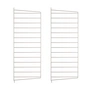 String - Échelle murale pour String Étagère 75 x 30 cm (lot de 2), beige