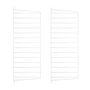 String - Échelle murale pour String Étagère 75 x 30 cm (lot de 2), blanc