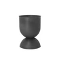 Ferm Living - Hourglass Pot de fleurs petit, Ø 31 x H 42,5 cm, noir / gris foncé