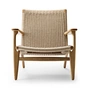 Carl Hansen - CH25 Fauteuil, chêne huilé / tressage naturel