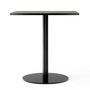 Audo - Harbour Column Table de bistrot 70 x 60 cm, chêne laqué noir / noir