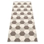 Pappelina - Tapis de voyage réversible, 70 x 240 cm, boue sombre / lin / vanille