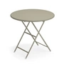 Emu - Table pliante arc en ciel, ø 80 x h 74 cm, gris-vert