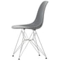 Vitra - Eames Plastic Side Chair DSR RE, chromé / gris granit (patins en feutre basic dark)