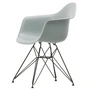 Vitra - Eames Plastic Armchair DAR RE, basic dark / gris clair (patins en feutre basic dark)