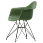 Vitra - Eames Plastic Armchair DAR RE, basic dark / forest (patins en feutre basic dark)