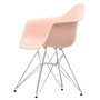 Vitra - Eames Plastic Armchair DAR RE, chromé / rose tendre (patins en feutre basic dark)