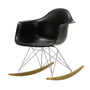 Vitra - Eames Plastic Armchair RAR RE, érable jaunâtre / chrome / noir profond