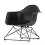Vitra - Eames Plastic Armchair LAR RE, deep black / noir profond (patins en feutre basic dark)