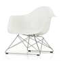 Vitra - Eames Plastic Armchair LAR, chromé / blanc (patins en feutre basic dark)