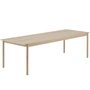 Muuto - Table de repas linéaire en bois 260 x 90 cm, chêne