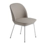 Muuto - Chaise oslo side chair, chrome / beige (steelcut 2 240)