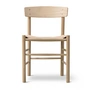 Fredericia - J39 Mogensen Chaise, chêne savonné / cordelette tressée naturelle