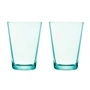Iittala - Verre à pied Kartio Verre à boire 40 cl, vert d'eau (set de 2)