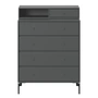 Montana - Keep Commode avec pieds, anthracite